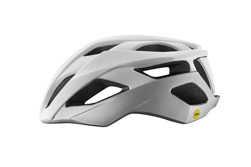 Rev Elite Mips Matte White/Silver White Helmet-2