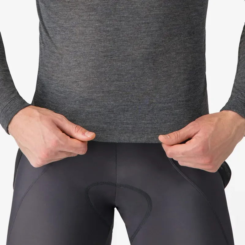 Castelli Medio Long Sleeve Base Layer in Melange Grey-2