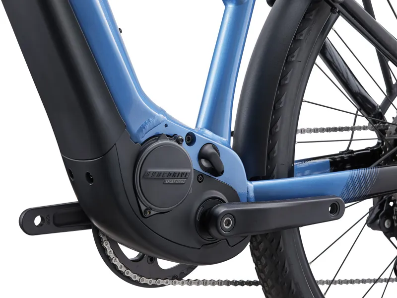 2024 Liv Amiti-E+ 1 Womens Electric Hybrid Bike in Blue-6