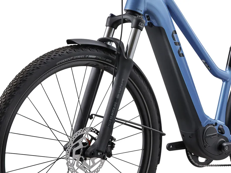 2024 Liv Amiti-E+ 1 Womens Electric Hybrid Bike in Blue-5