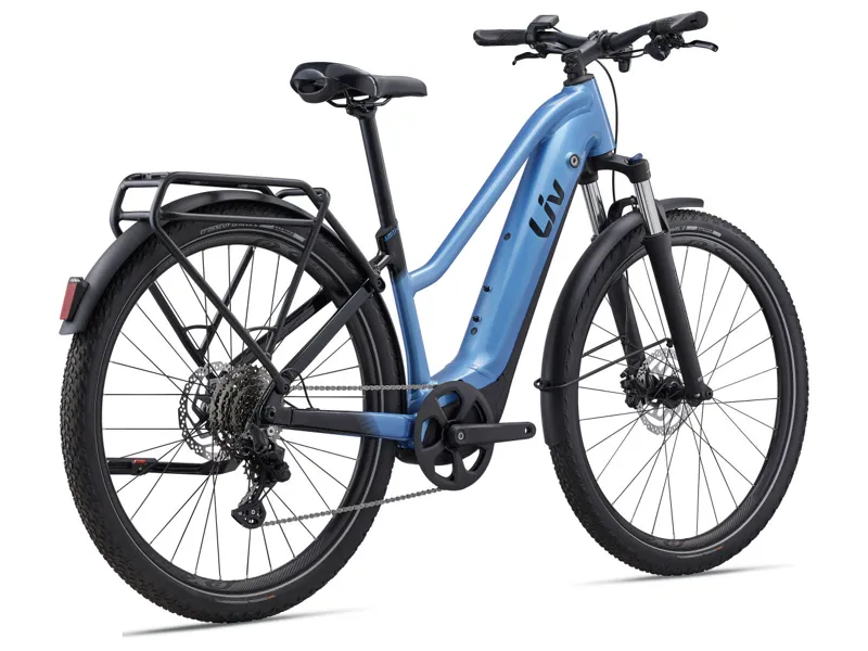 2024 Liv Amiti-E+ 1 Womens Electric Hybrid Bike in Blue-1