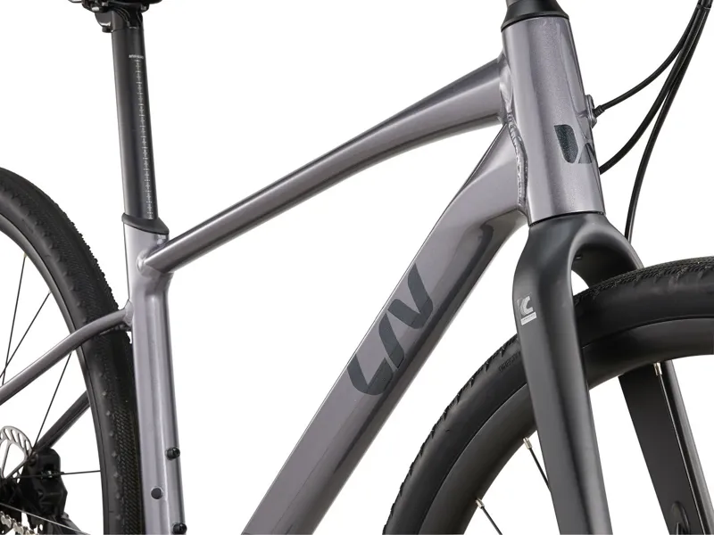 2024 Liv Thrive 1 Womens Hybrid Bike in Grey-6
