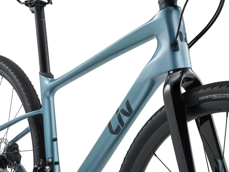 2024 Liv Thrive Advanced 1 Womens Hybrid Bike in Blue-5