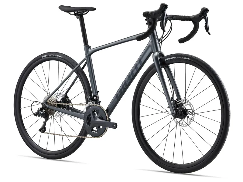 2024 Giant Contend AR 3 Mens Road Bike in Silver Charcoal-1