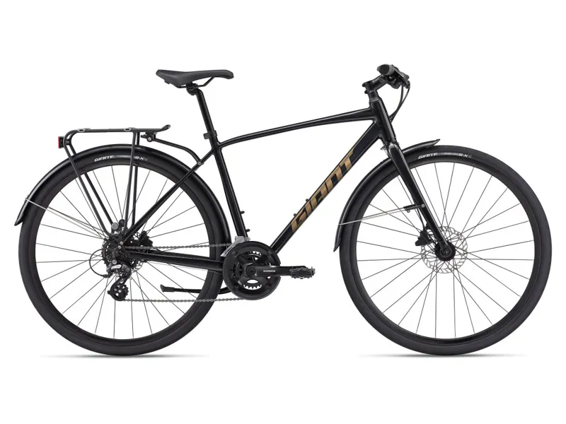 2024 Giant Escape 2 City Disc Mens Hyrbid Bike in Black