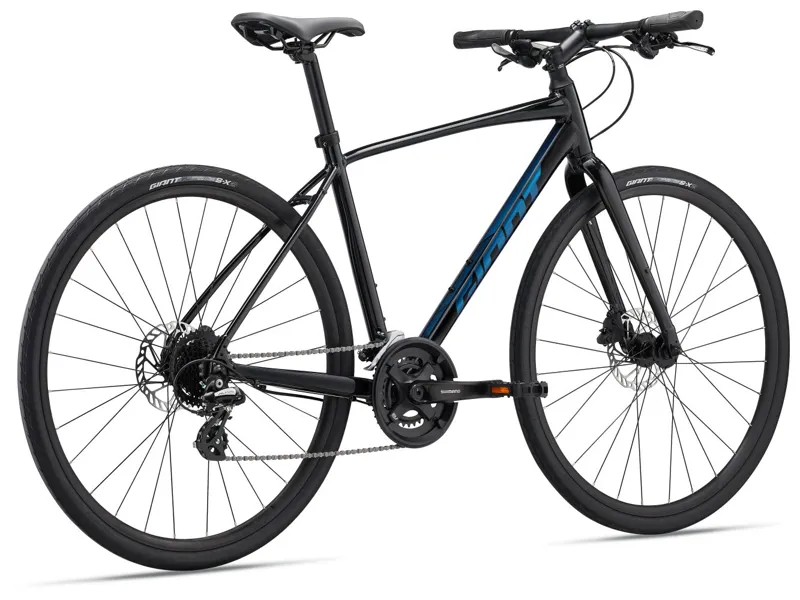 2024 Giant Escape 2 Disc Mens Hybrid Bike in Black-1