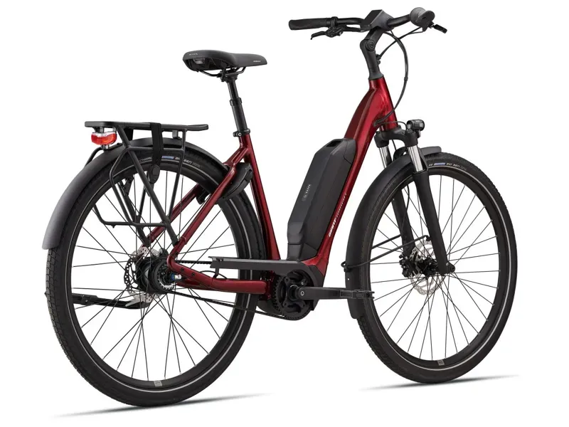 2024 Giant Expression E+ 0 Electric Hybrid Bike Bike In Red-1