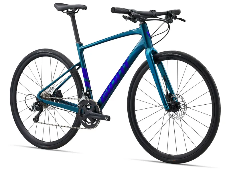 2024 Giant FastRoad 1 Mens Hybrid Bike in Blue-1