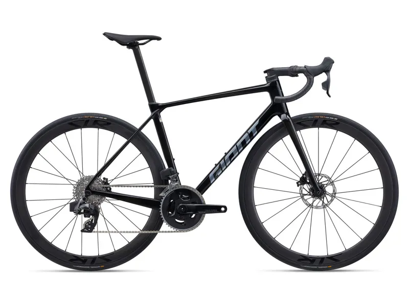 2025 Giant TCR Advanced Pro 1 AXS Mens Road Bike in Black Carbon