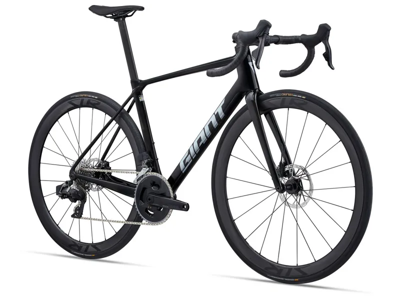 2025 Giant TCR Advanced Pro 1 AXS Mens Road Bike in Black Carbon-1