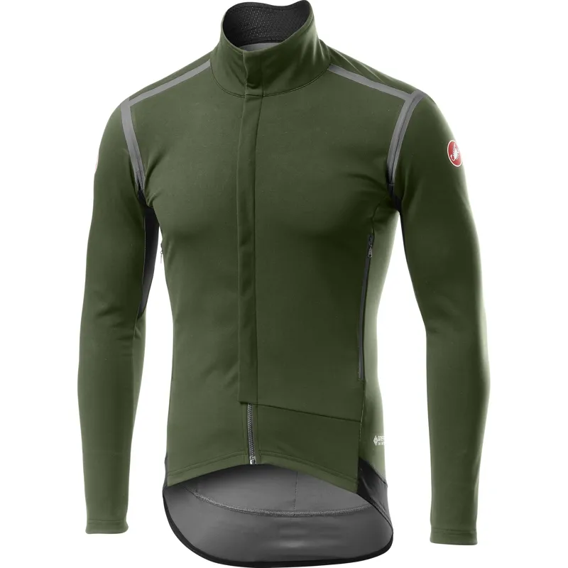 Castelli Perfetto RoS Mens Long Sleeve Jacket in Green