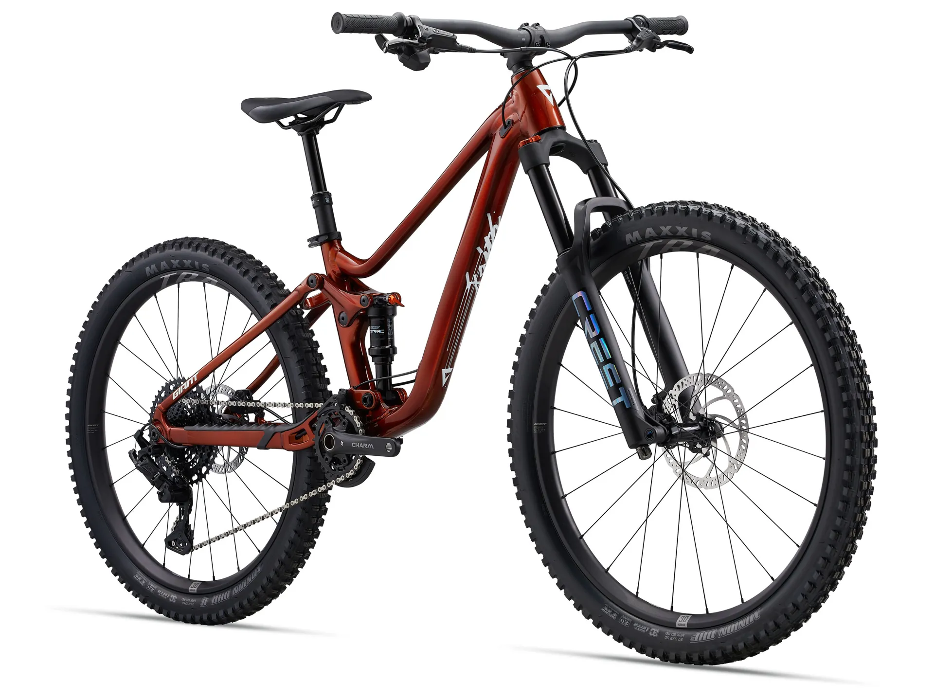 2025 Giant Faith Kids Full Suspension Mountain Bike In Red