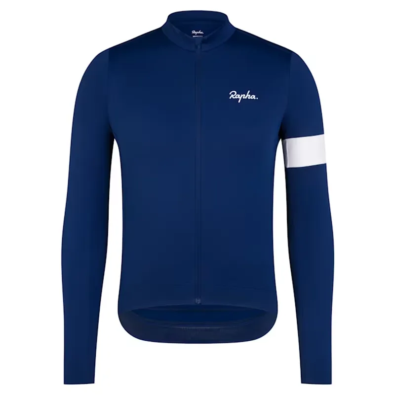 Rapha Men's Core Thermal Long Sleeve Jersey in Navy