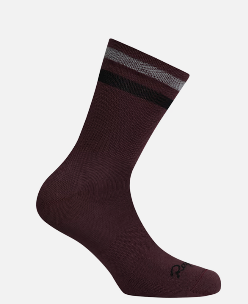 Rapha Reflective Brevet Socks Mahogany/White
