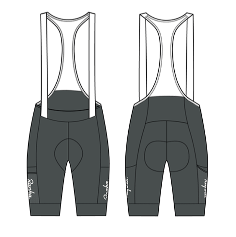 Rapha Women's Brevet Element Cargo Bib Shorts Onyx Small