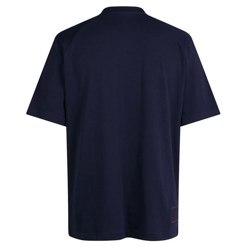 Rapha Men's Cotton Logo T-shirt Navy/Pink Medium-1
