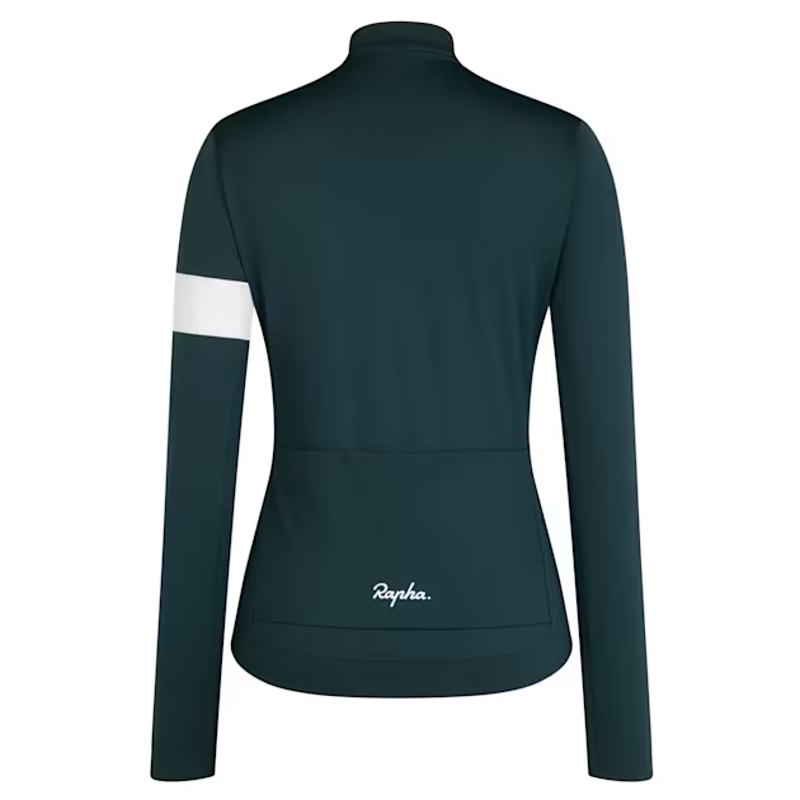 Rapha Women's Core Thermal Long Sleeve Jersey Forest Green Medium-1