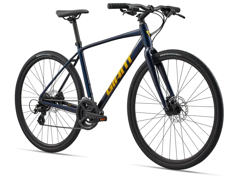 Showroom Giant Escape 3 Disc Hybrid Bike in Ultra Navy Medium-1