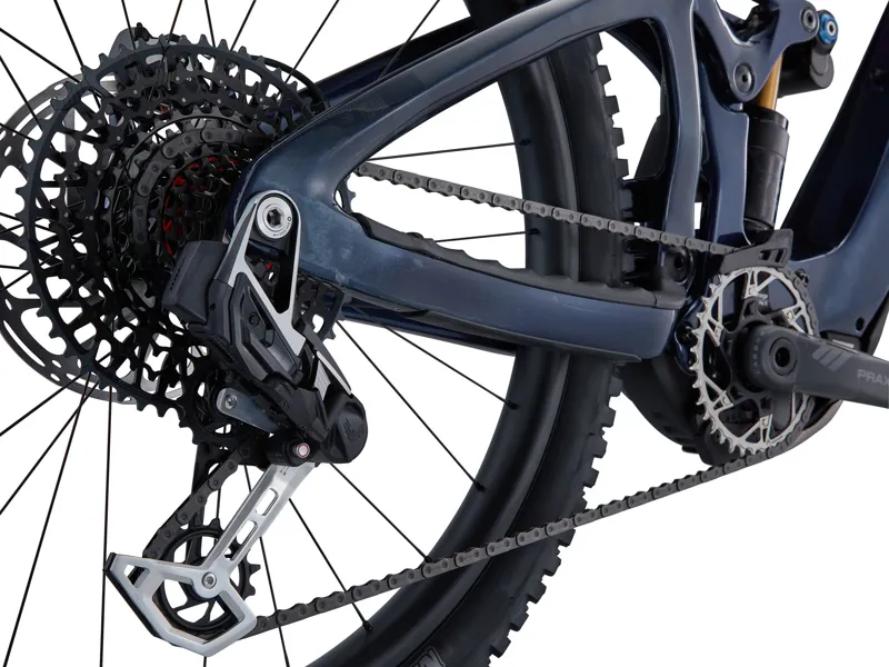 2026 Giant Reign Advanced E+ 0 Electric Mountain Bike in Purple Haze/Metallic Navy-6