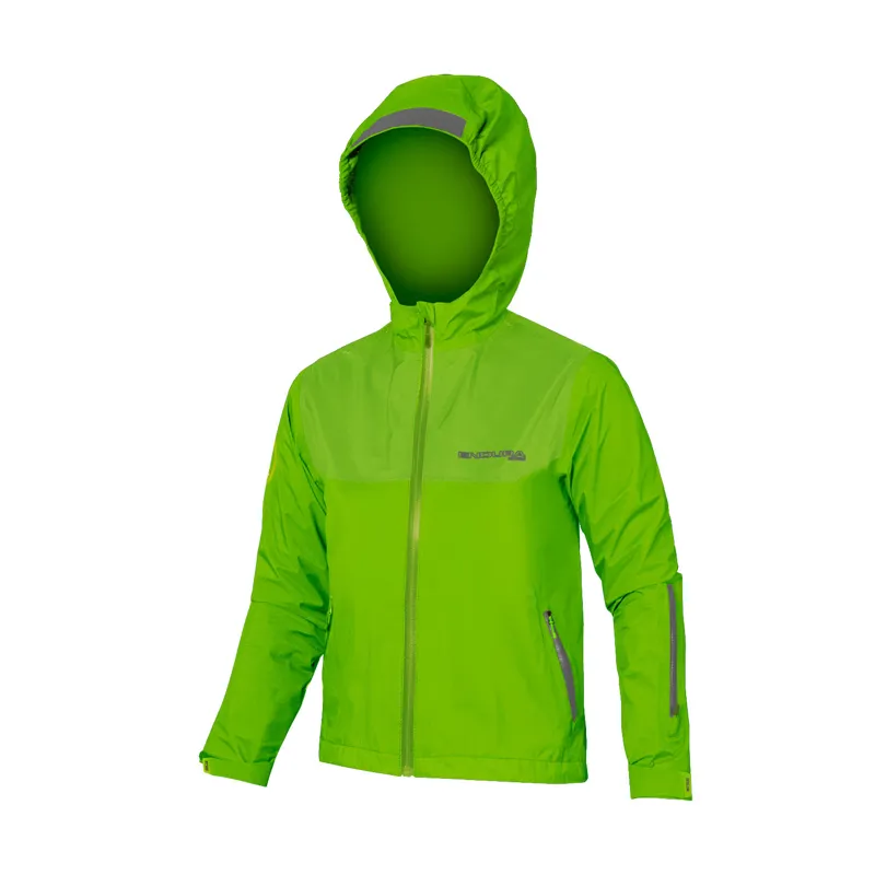Endura MT500 JR Kids Waterproof Jacket in Green