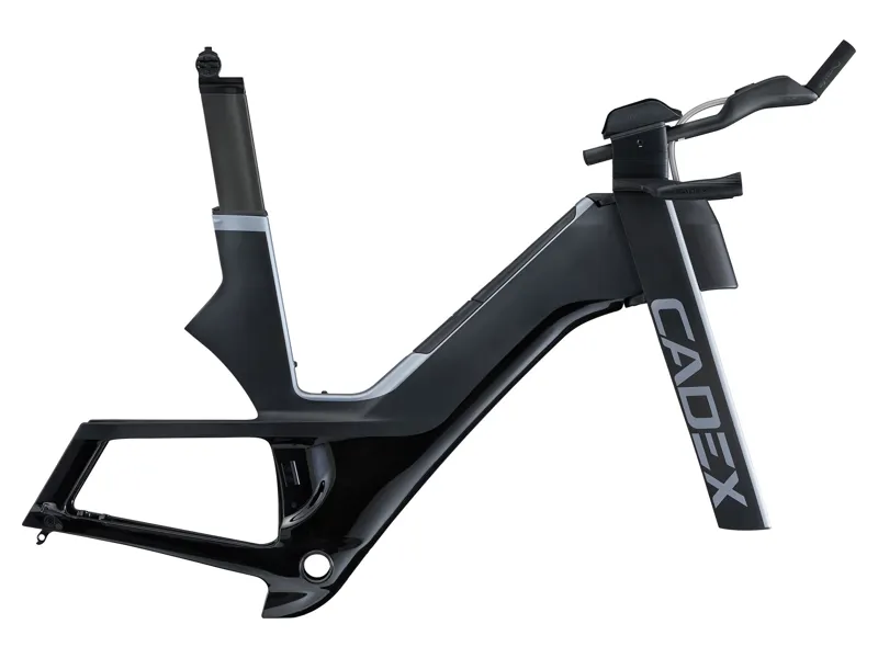 2025 Cadex Tri Frameset in Black Carbon