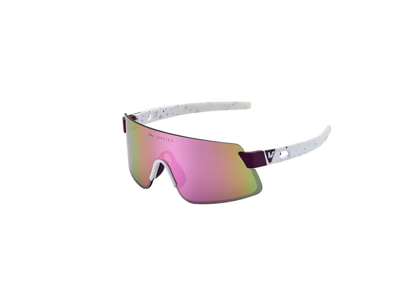 Liv Helio White/Purple Frame Silver Lens Polarvis Purple