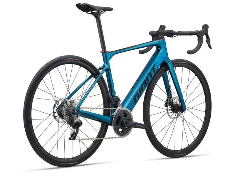 2025 Giant Defy Advanced E+ Elite 2 E-Road Bike In Gloss Blue-1