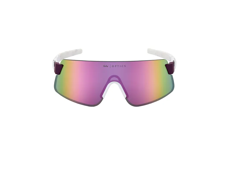 Liv Helio White/Purple Frame Silver Lens Polarvis Purple-1