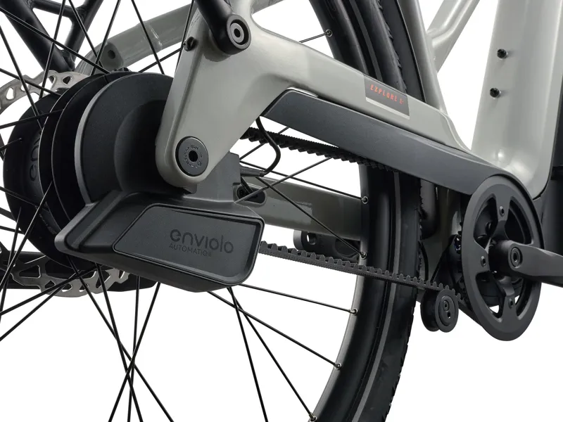 2026 Giant Explore E+ 0 DD Electric Hybrid Bike in Snow Drift-5