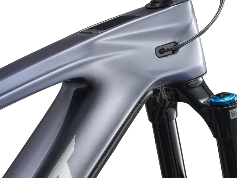 2026 Giant Reign Advanced E+ 1 Electric Mountian Bike in Mercury/Carbon Smoke-4