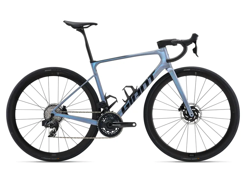 2025 Giant Defy Advanced SL 1 Road Bike in Moonstone Silver