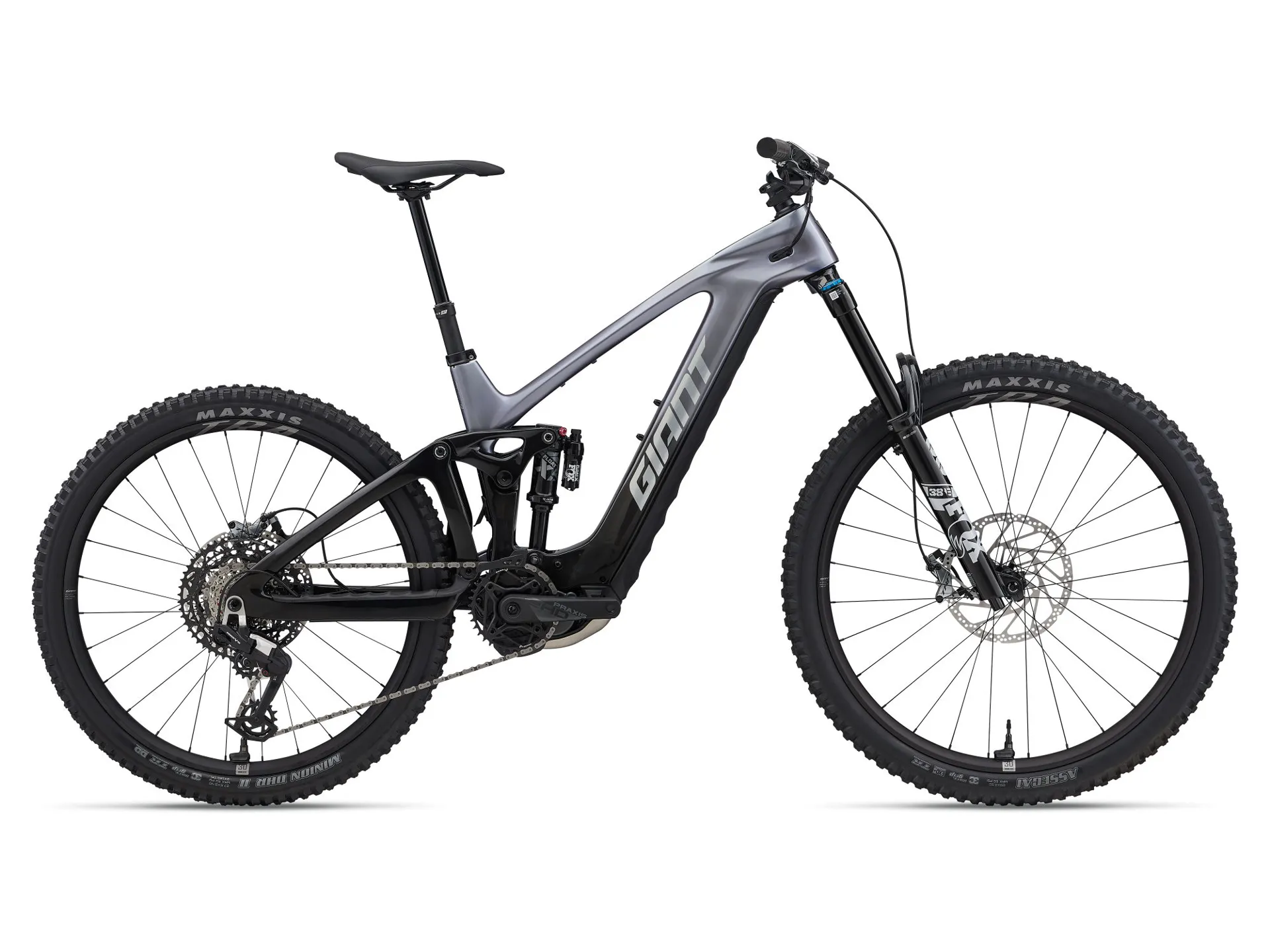 2026 Giant Reign Advanced E+ Electric Mountian Bike in Mercury