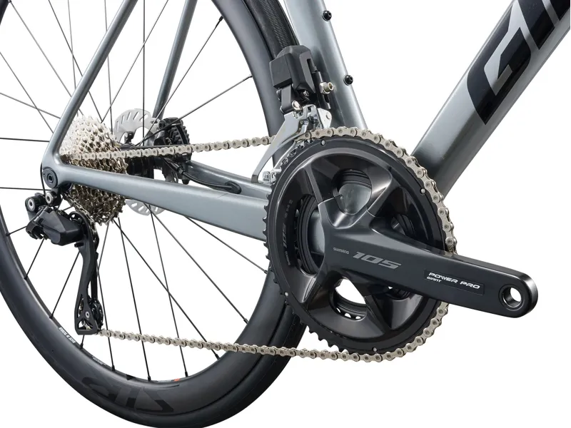 2026 Giant TCR Advanced Pro 1 Di2 Men's Road Bike in Tech Silver-4