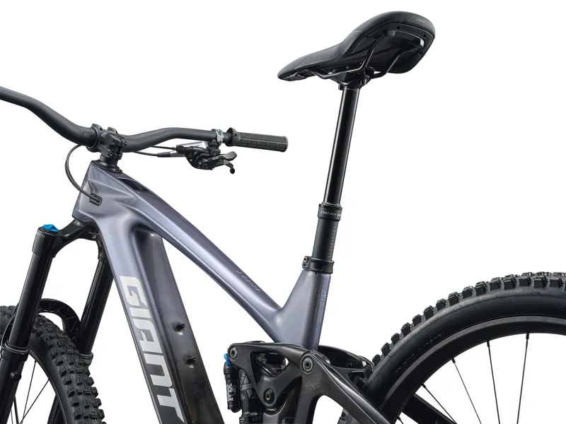 2026 Giant Reign Advanced E+ 1 Electric Mountian Bike in Mercury/Carbon Smoke-6