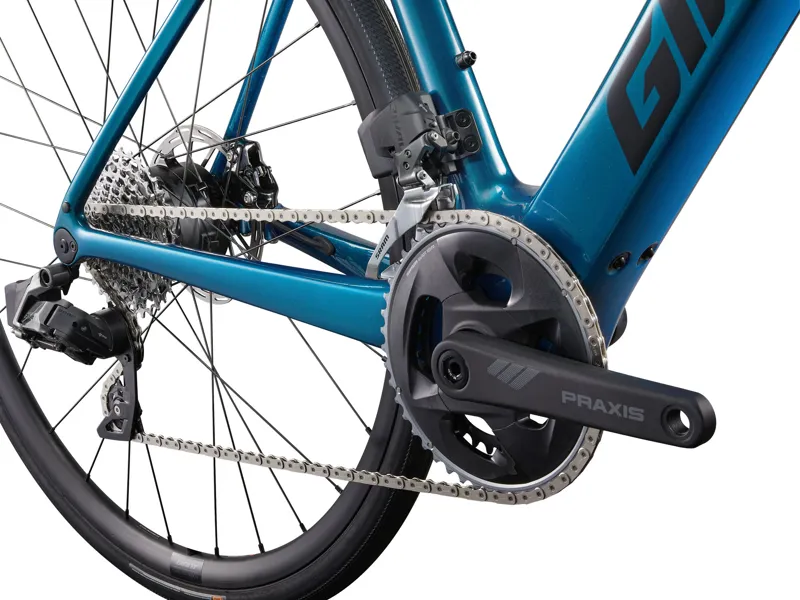 2025 Giant Defy Advanced E+ Elite 2 E-Road Bike In Gloss Blue-2