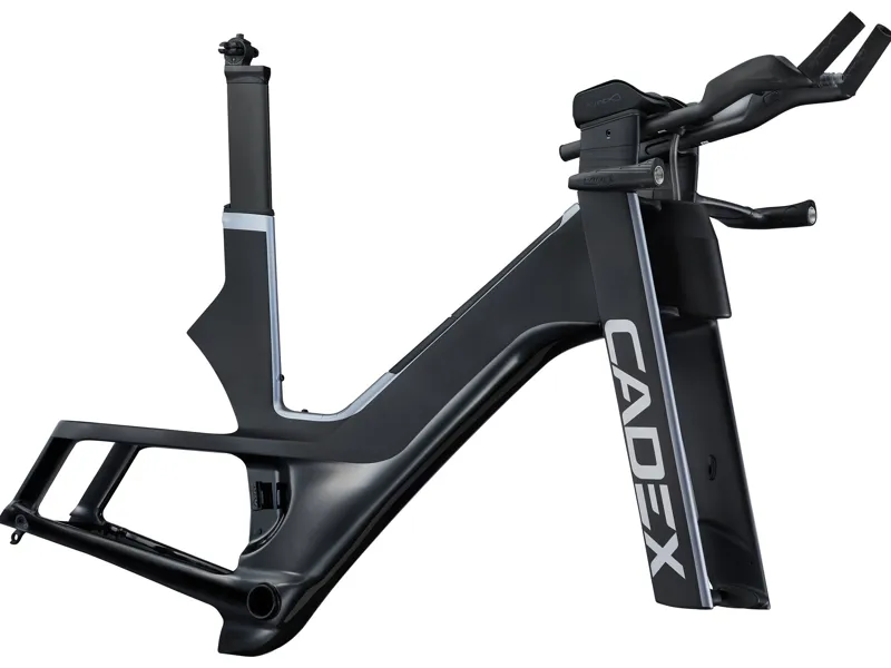 2025 Cadex Tri Frameset in Black Carbon-1