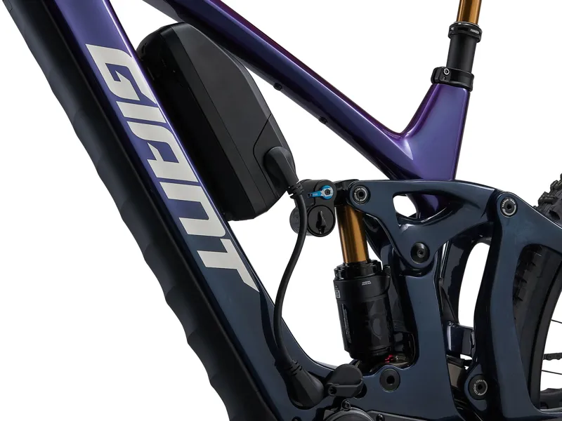 2026 Giant Reign Advanced E+ 0 Electric Mountain Bike in Purple Haze/Metallic Navy-5