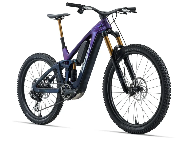 2026 Giant Reign Advanced E+ 0 Electric Mountain Bike in Purple Haze/Metallic Navy-2