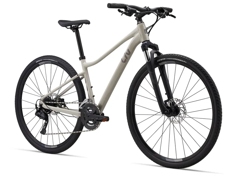 2026 Liv Rove 3 Hybrid Bike in Pulp Gray-1