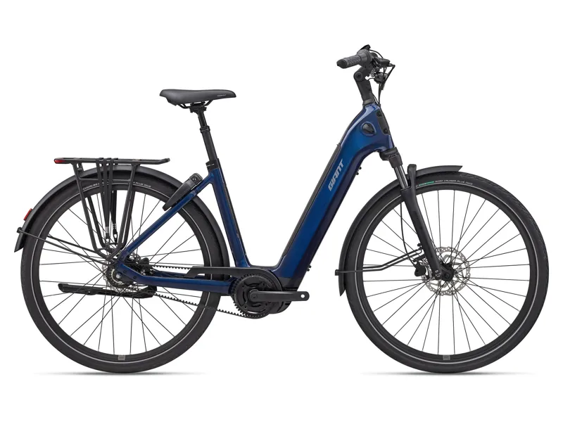 2026 Giant NewTour E+ 1 LST Electric Bike in Eclipse Blue