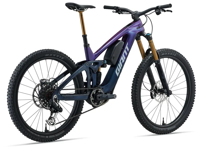 2026 Giant Reign Advanced E+ 0 Electric Mountain Bike in Purple Haze/Metallic Navy-3