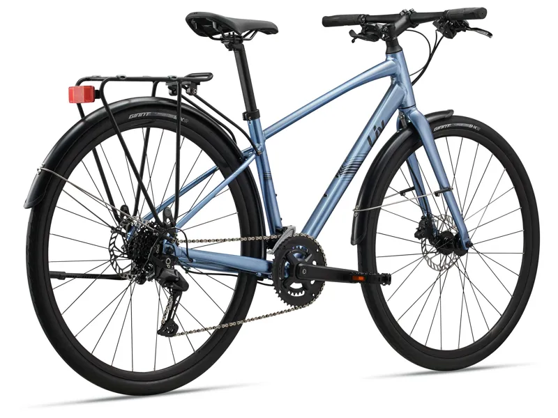 2026 Liv Alight 2 City Disc Hybrid Bike in Frost Silver-1