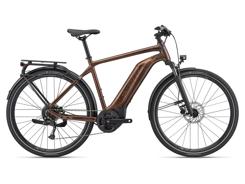 Giant Explore E+ 4 GTS Electric Bike in Hematite Brown