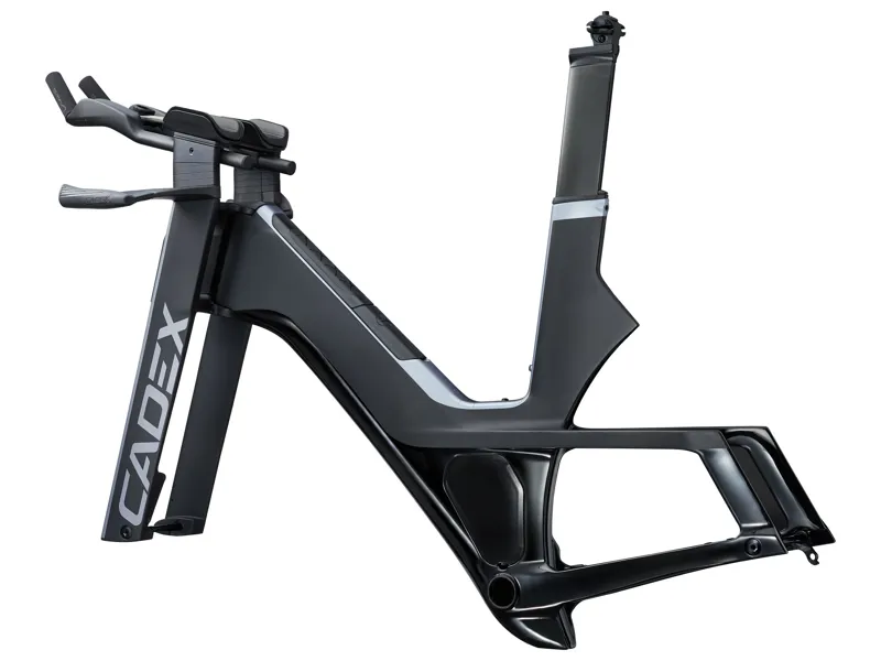 2025 Cadex Tri Frameset in Black Carbon-2